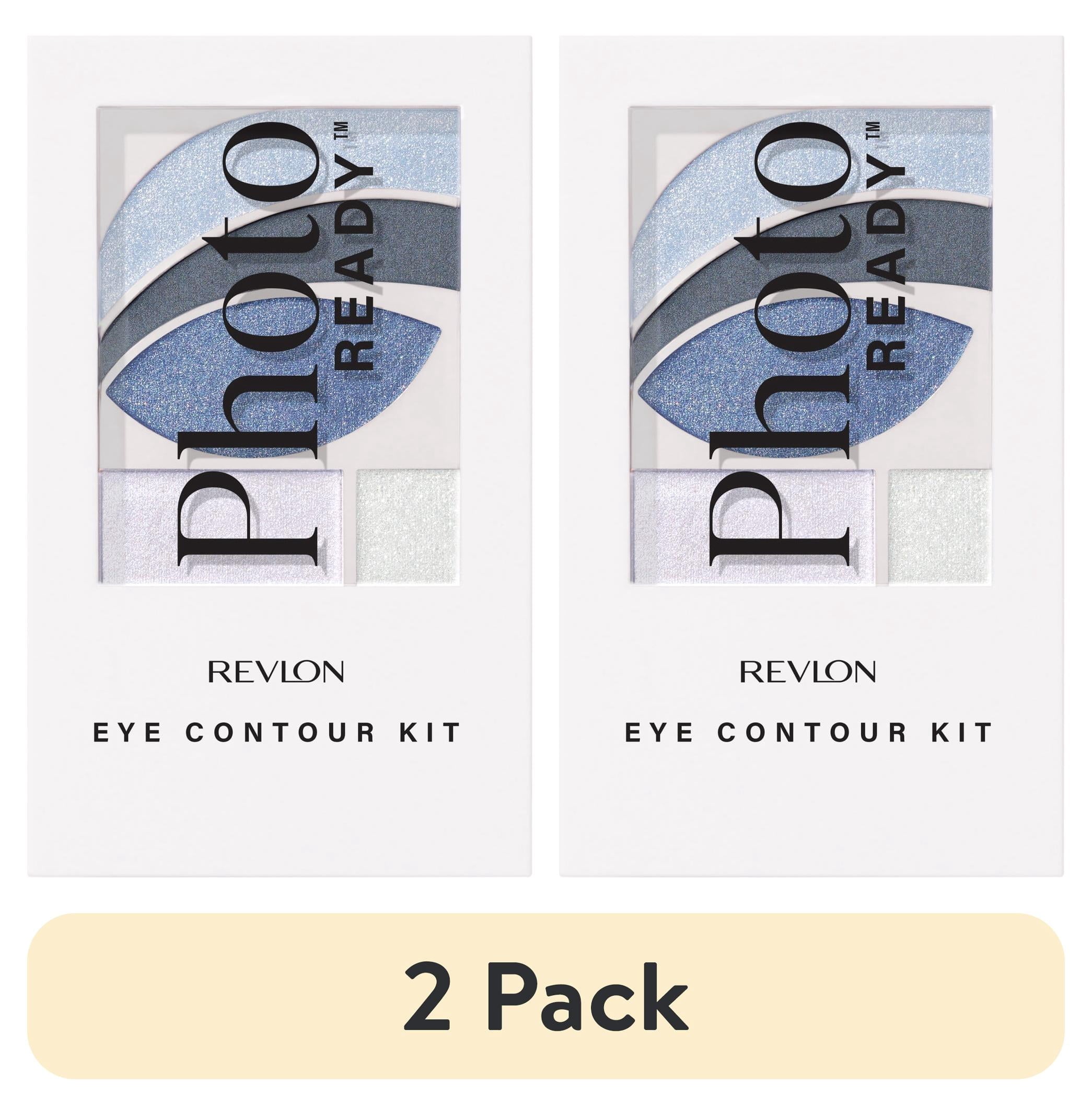 (2 pack) Revlon PhotoReady Eye Contour Kit Makeup Palette, Blue Shimmer Eyeshadow, 525 Avant Garde, 0.1 oz
