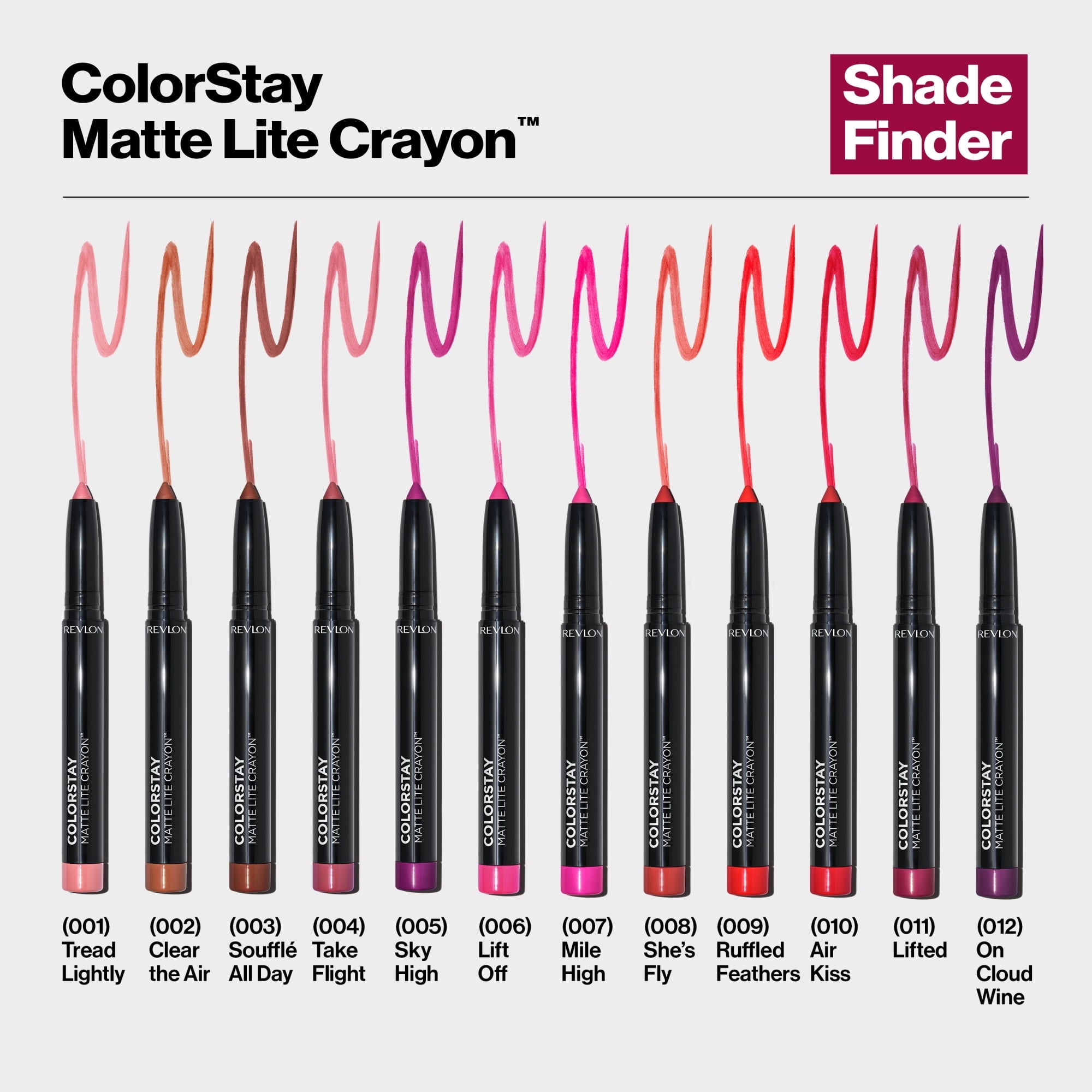 Revlon ColorStay Matte Lite Crayon Lightweight Lipstick, 011 Lifted