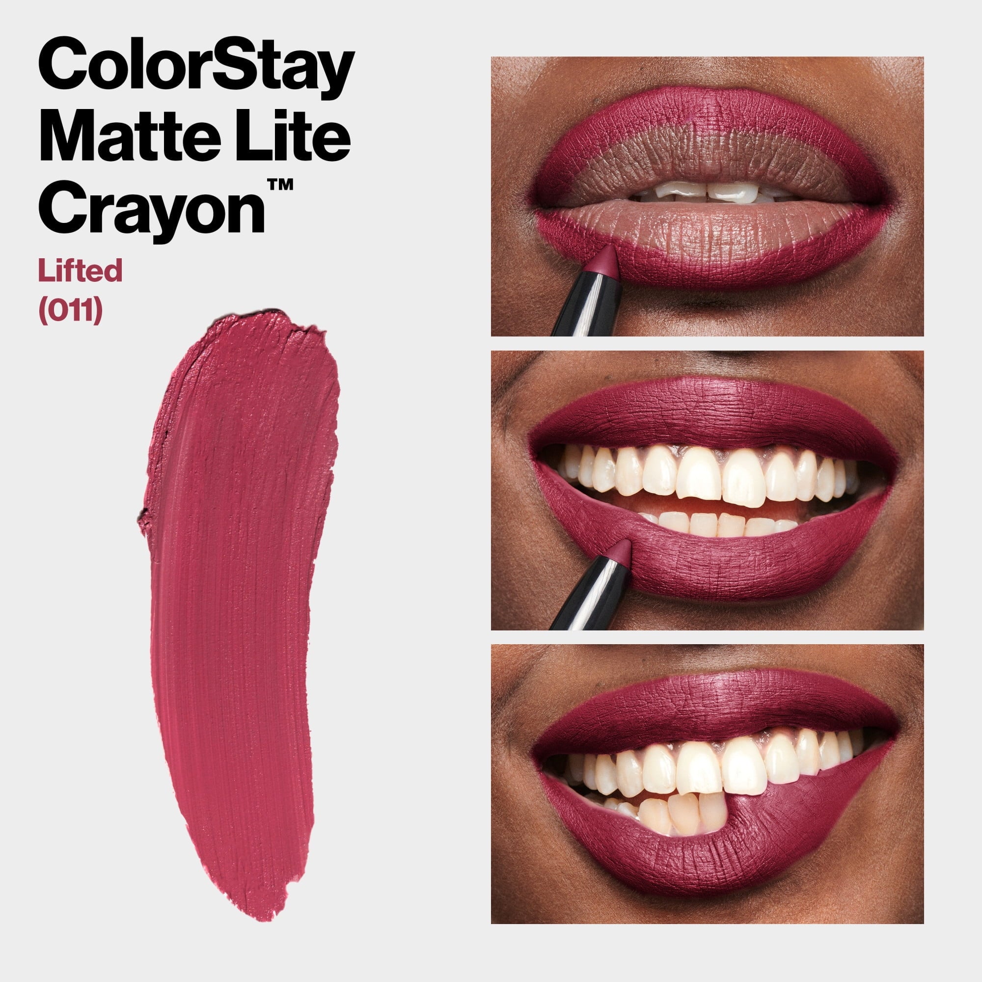 Revlon ColorStay Matte Lite Crayon Lightweight Lipstick, 011 Lifted
