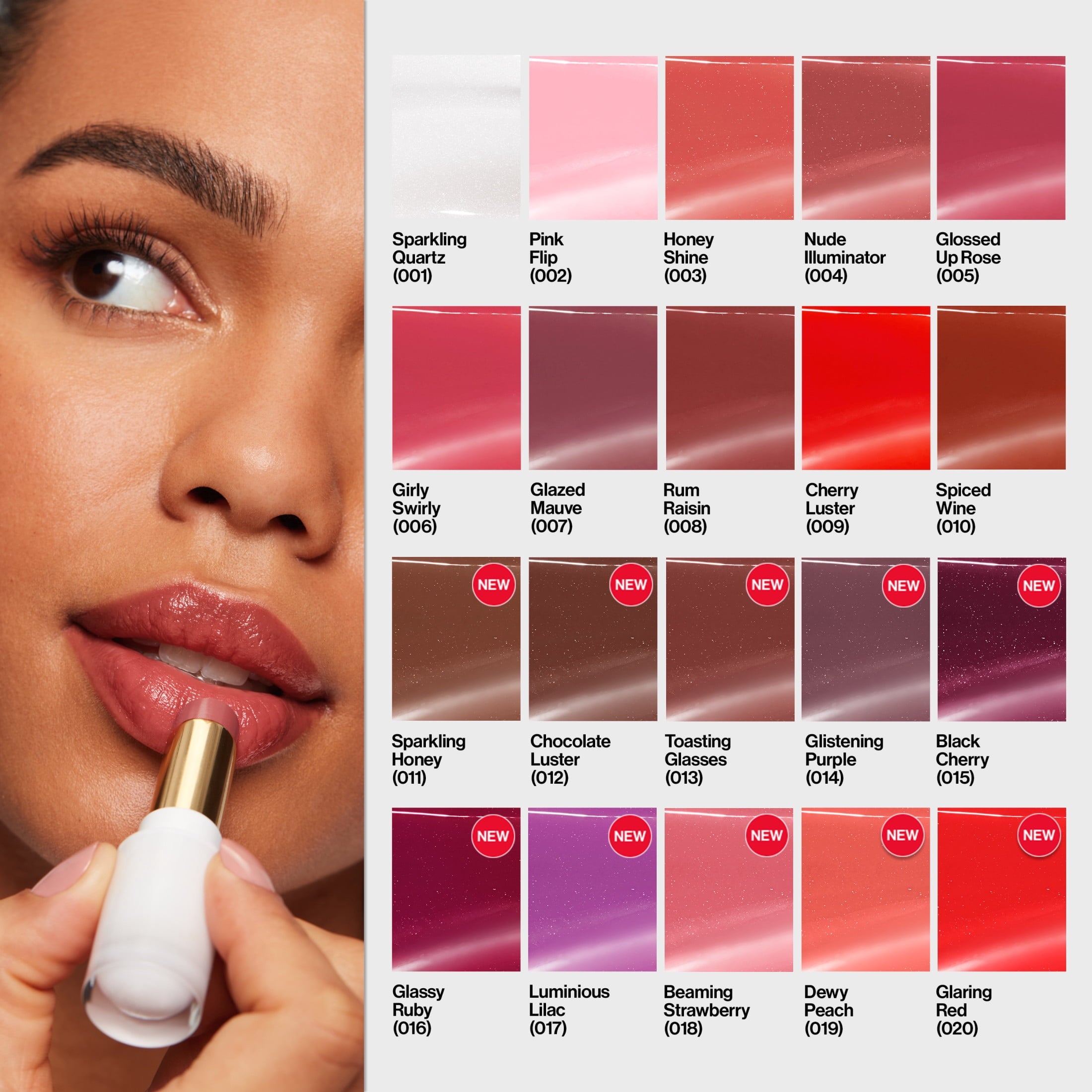 Revlon Super Lustrous Glass Shine Hydrating Tinted Lip Balm, 012 Chocolate Luster, 0.11 oz