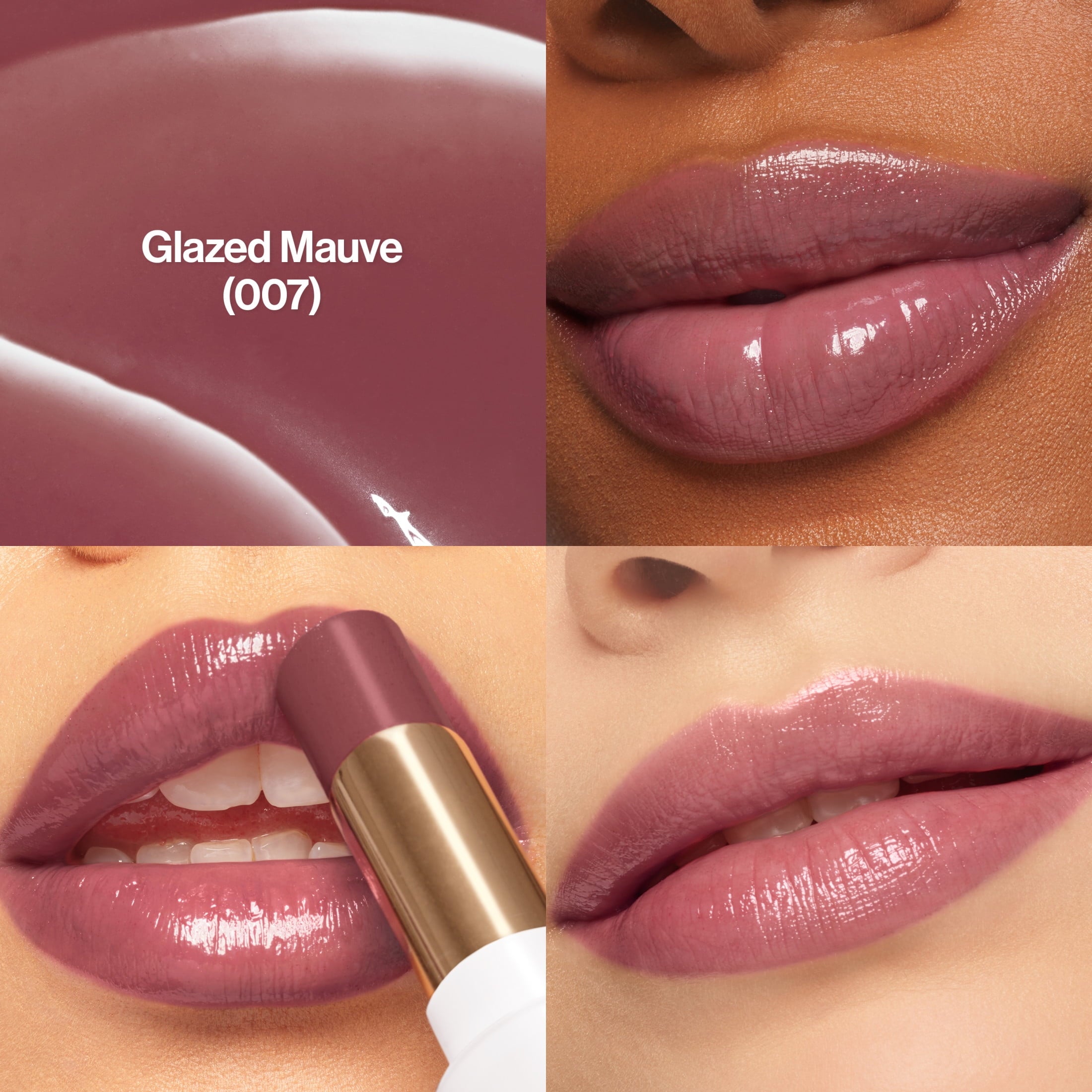 Revlon Super Lustrous Glass Shine Hydrating Tinted Lip Balm, 007 Glazed Mauve, 0.11 oz