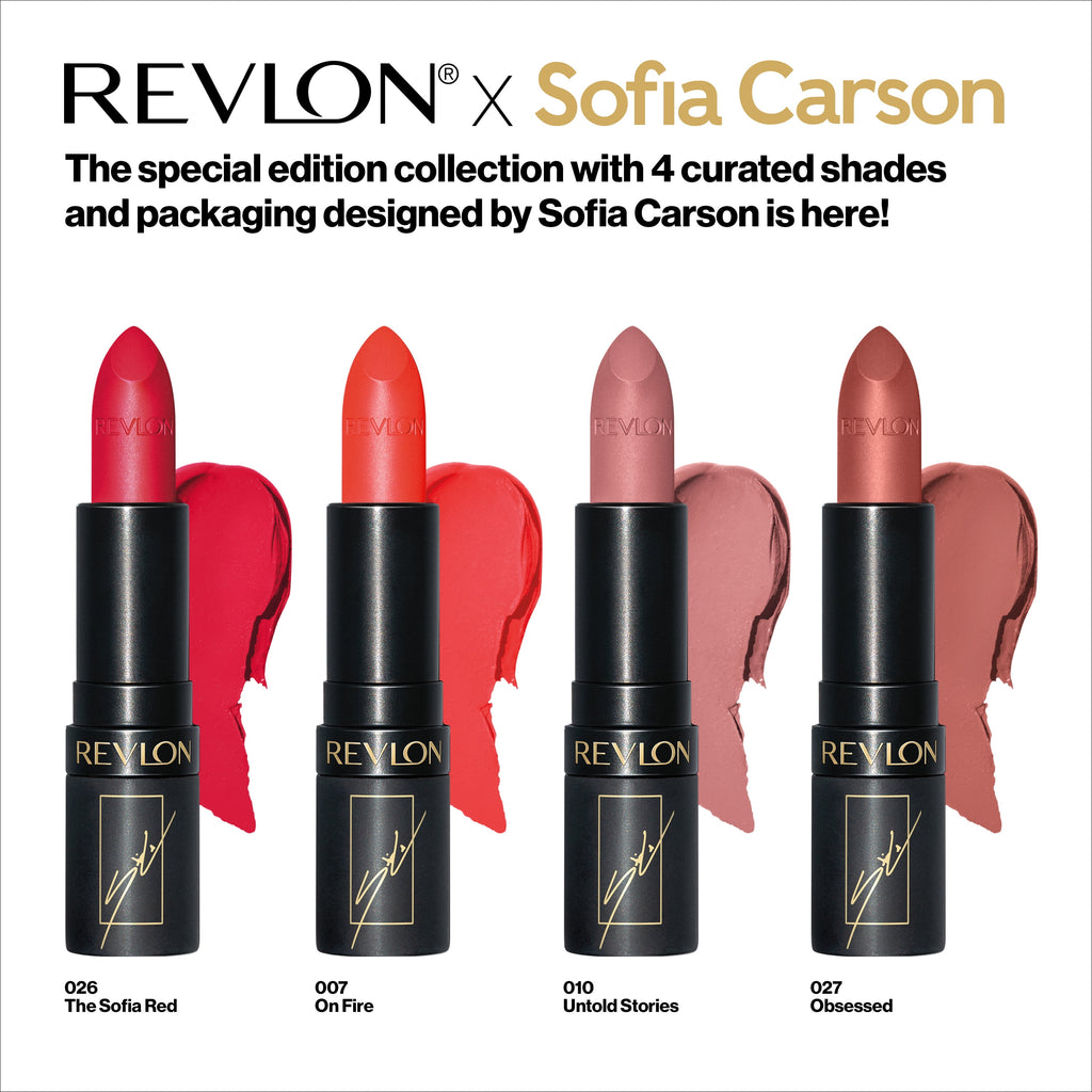 Revlon x Sofia Carson Super Lustrous The Luscious Mattes - The Sofia Red