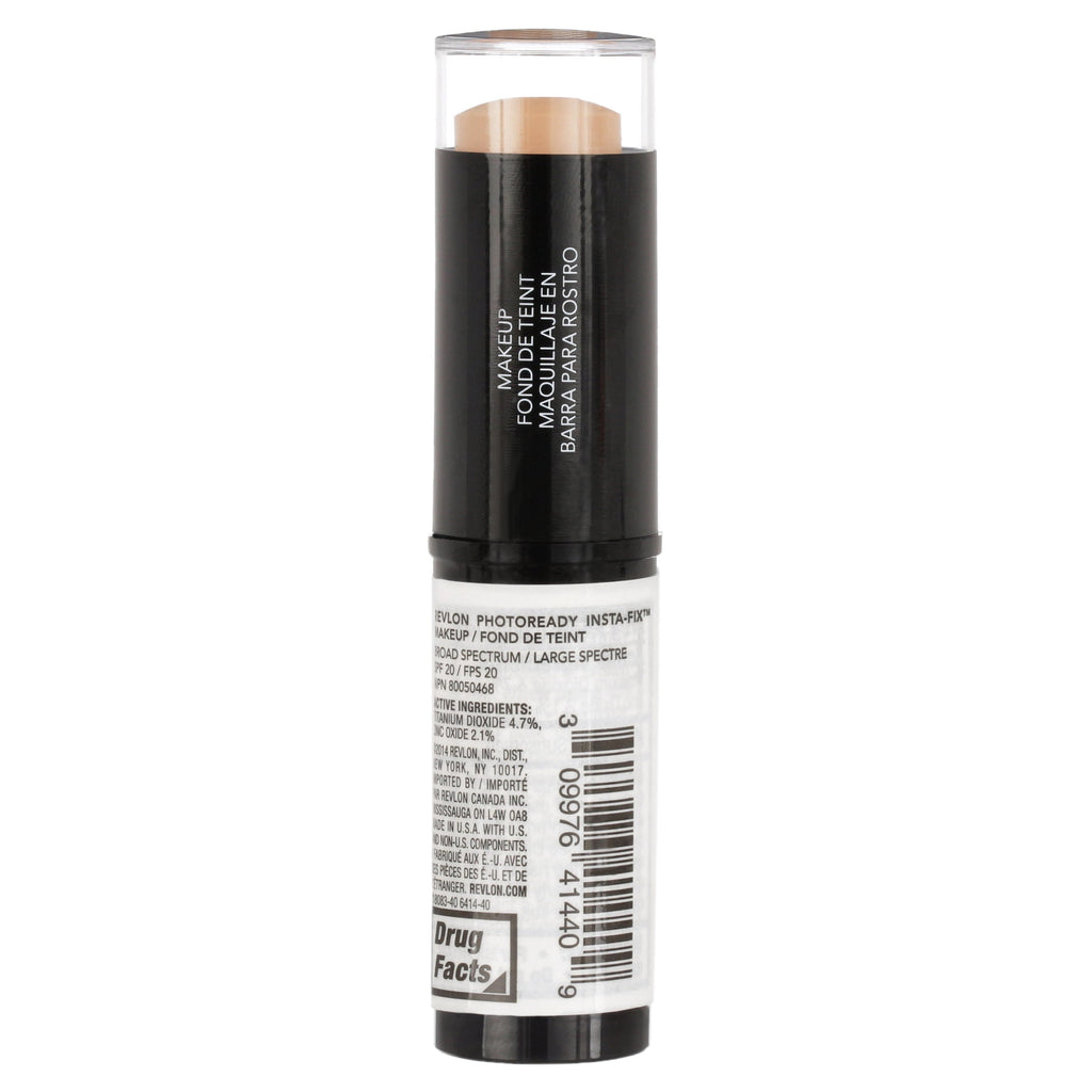 Revlon PhotoReady Insta-Fix Stick Concealer Makeup, Buildable Coverage, 140 Nude, 0.24 fl oz