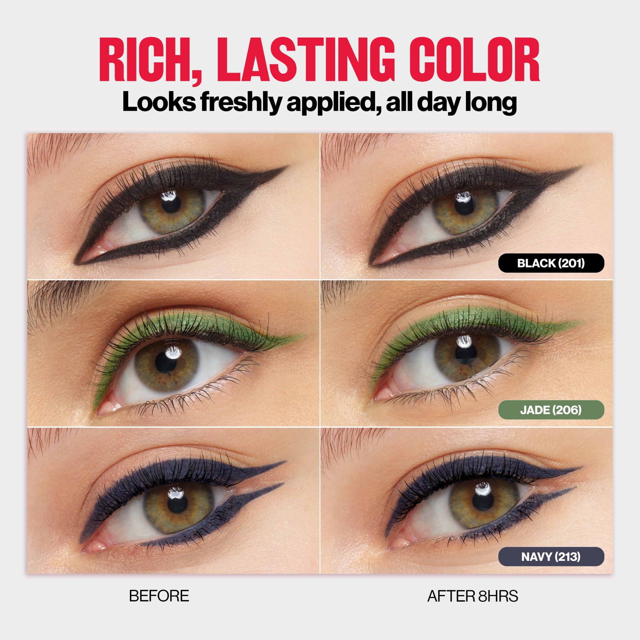 Revlon ColorStay Waterproof Eyeliner Pencil, Built-In Sharpener, 202 Black Brown, 0.01 oz