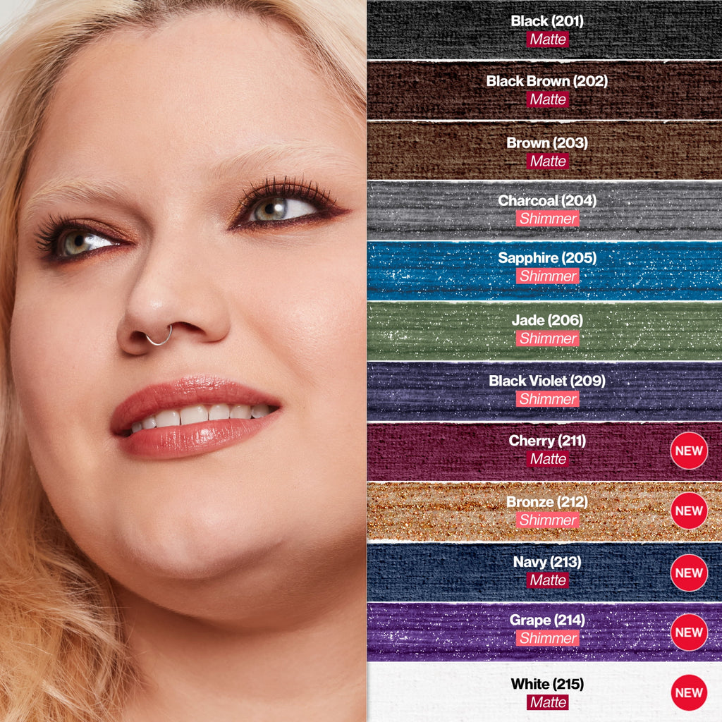 Revlon ColorStay Waterproof Eyeliner Pencil, Built-In Sharpener, 202 Black Brown, 0.01 oz