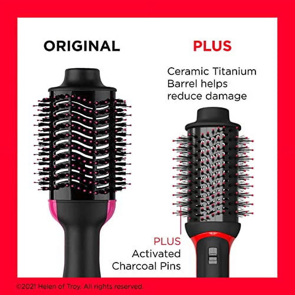 REVLON One-Step Volumizer Enhanced 1.0 Hair Dryer and Hot Air Brush | Now with Improved Motor (Black)