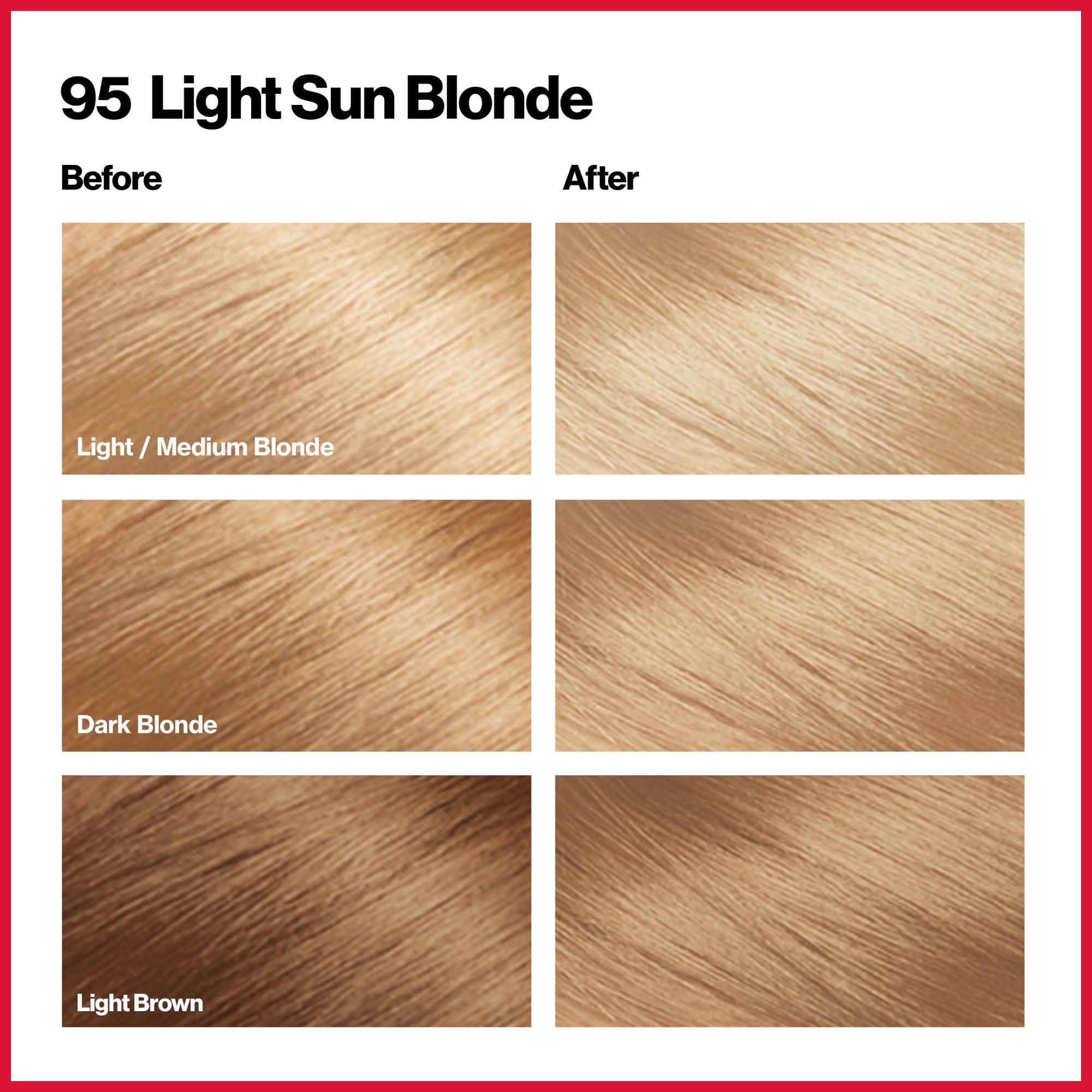 Revlon ColorSilk Beautiful Permanent Hair Color, 95 Light Sun Blonde, 1 Count