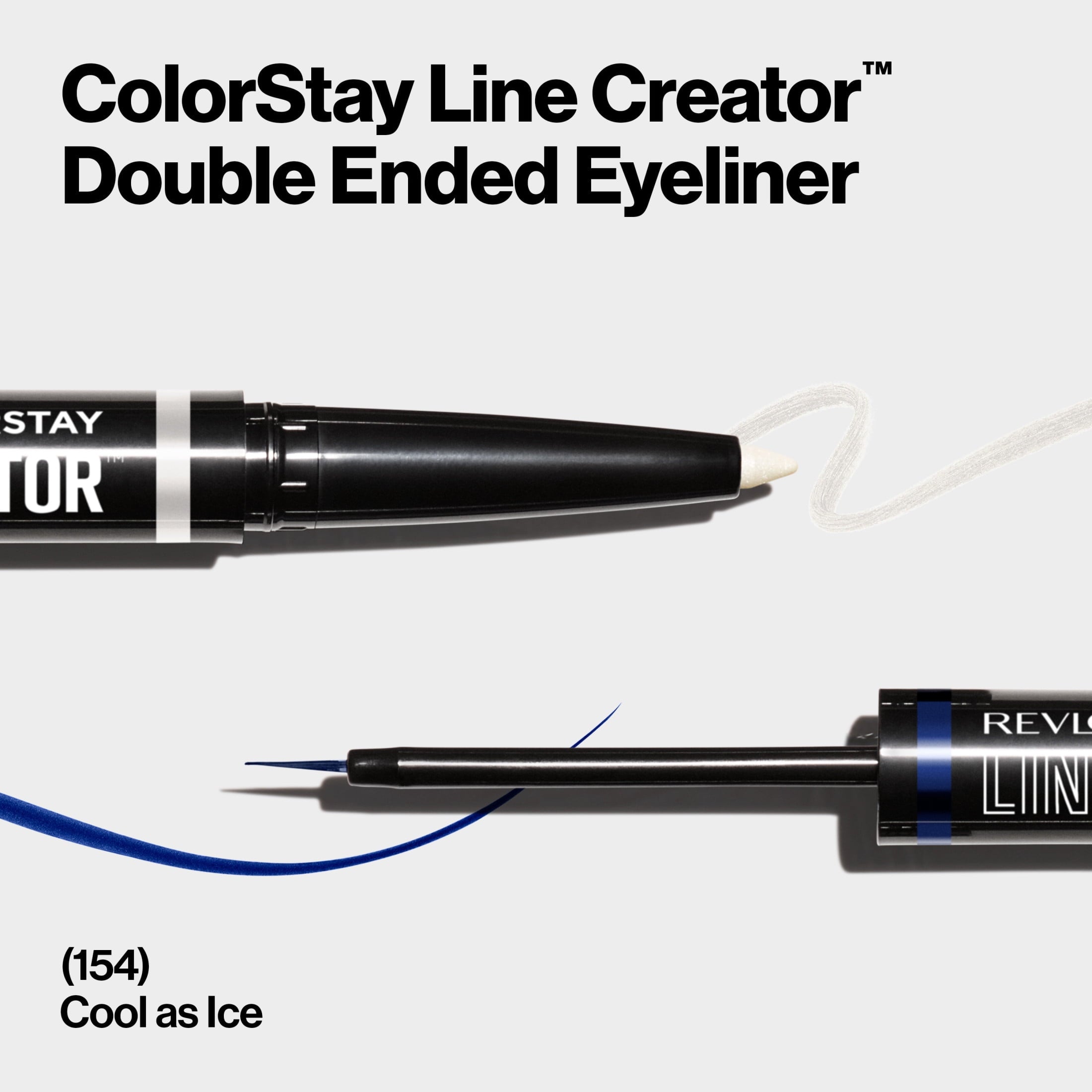Revlon ColorStay Line Creator Waterproof Eyeliner Pencil, 154 Cool as Ice, 0.004 oz