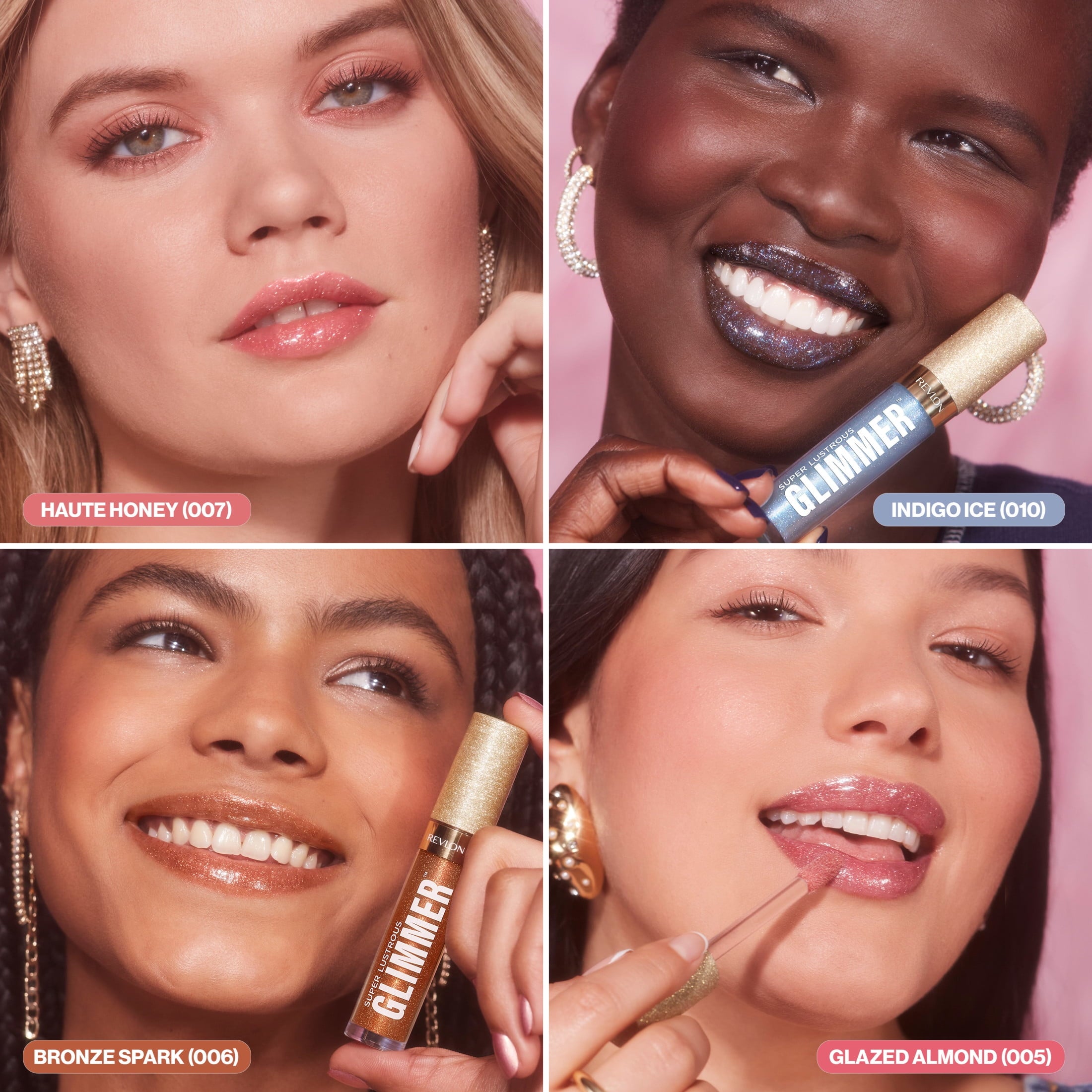Revlon Super Lustrous Glimmer High-Shine Lip Gloss, 003 Lavender Lust, 0.13 fl oz