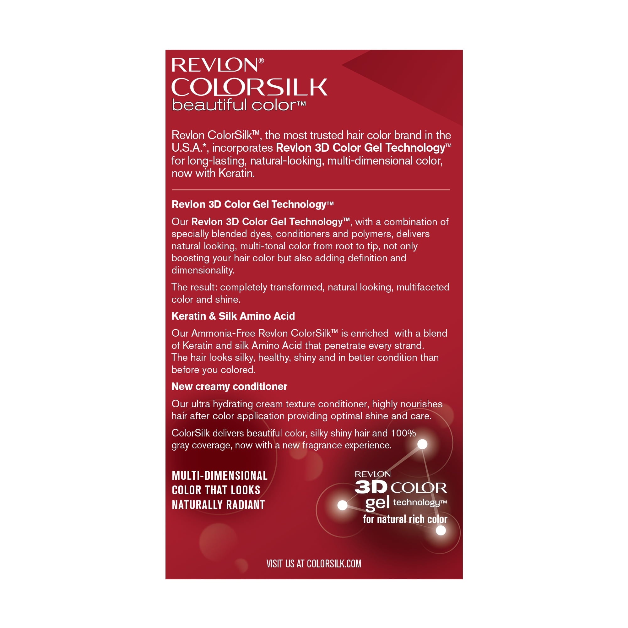 Revlon® colorsilk beautiful color™ permanent liquid hair color