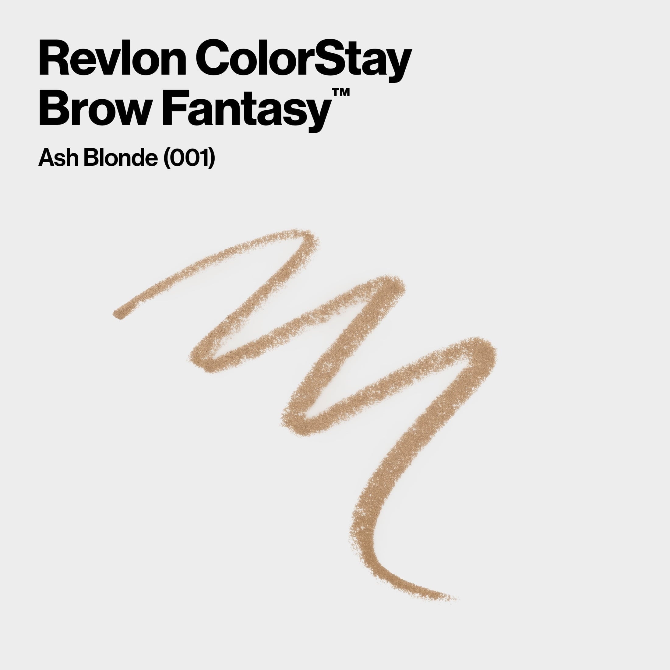 Revlon ColorStay Brow Fantasy, Eyebrow Pencil with Clear Shaping Gel, 001 Ash Blonde
