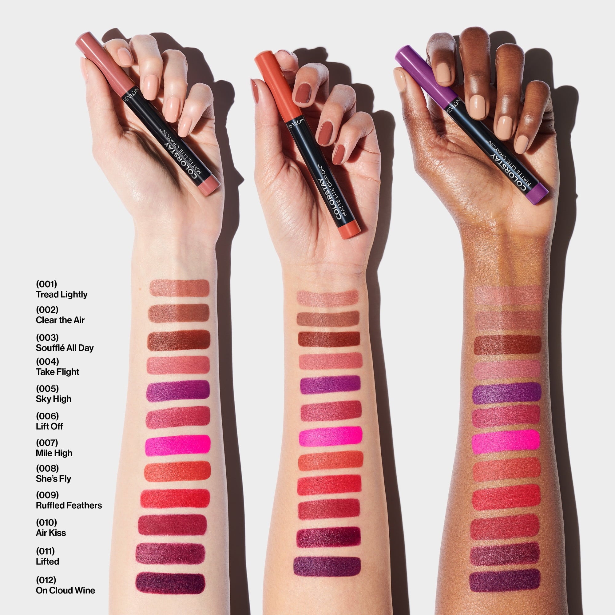 Revlon ColorStay Matte Lite Crayon Lightweight Lipstick, Mile High, 0.049 oz