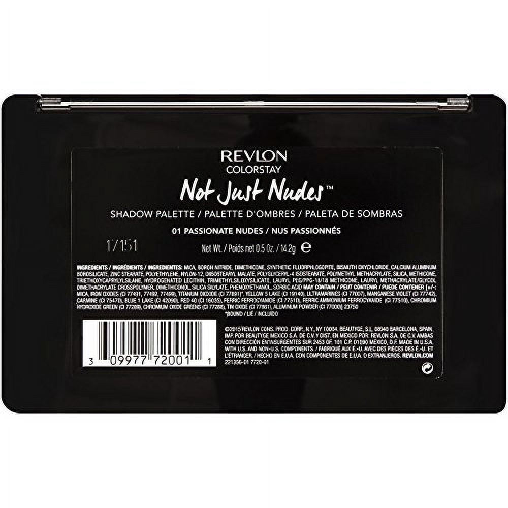 Revlon ColorStay Not Just Nudes Eye Shadow Palette, 0.5 oz, Passionate Nudes