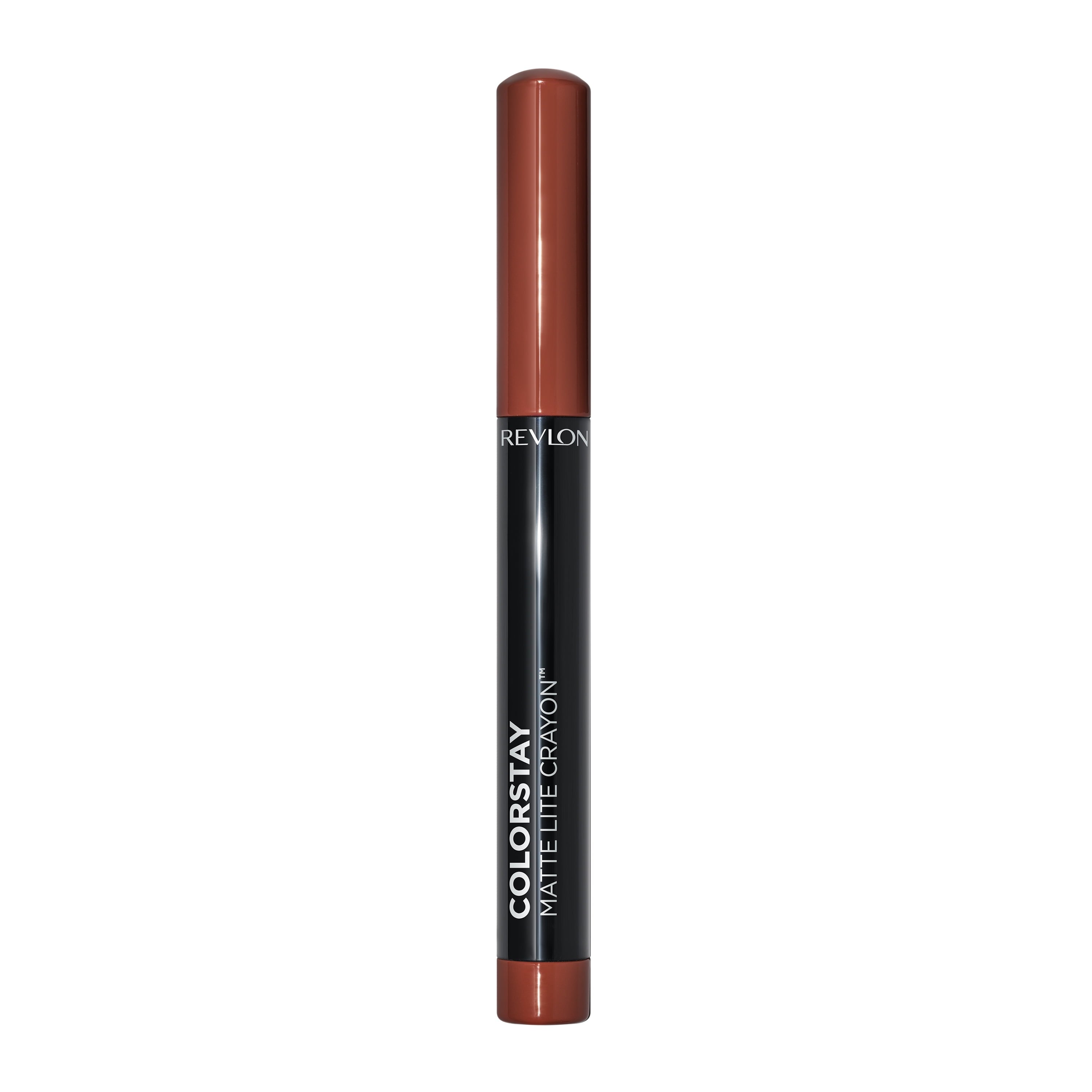 Revlon ColorStay Matte Lite Crayon Lipstick with Built-in Sharpener, Smudgeproof, Water-Resistant Non-Drying Lipcolor, 003 SoufflÃ© All Day, 0.049 oz