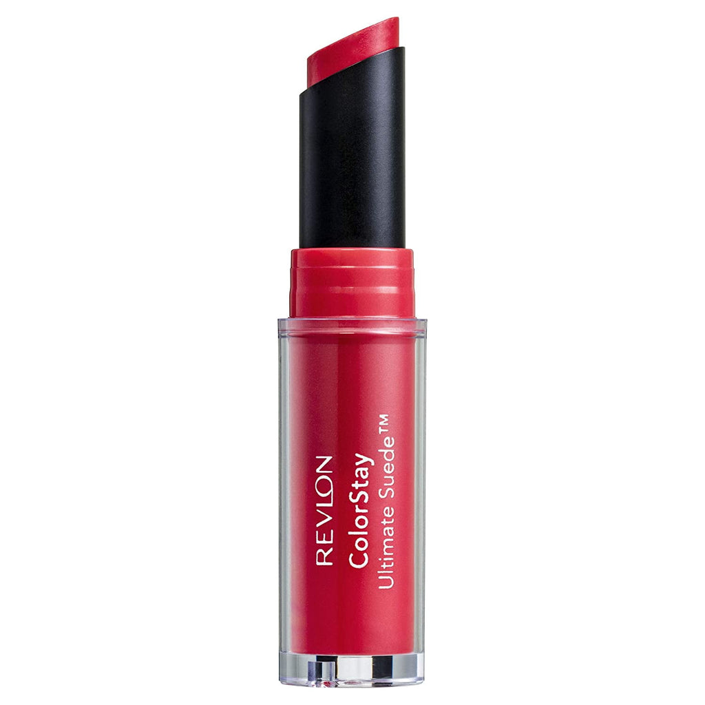 Revlon Lipstick, ColorStay Ultimate Suede Lipstick, High Impact Lip color with Moisturizing Creamy Formula, Infused with Vitamin E, 010 Finale, 0.09 Oz