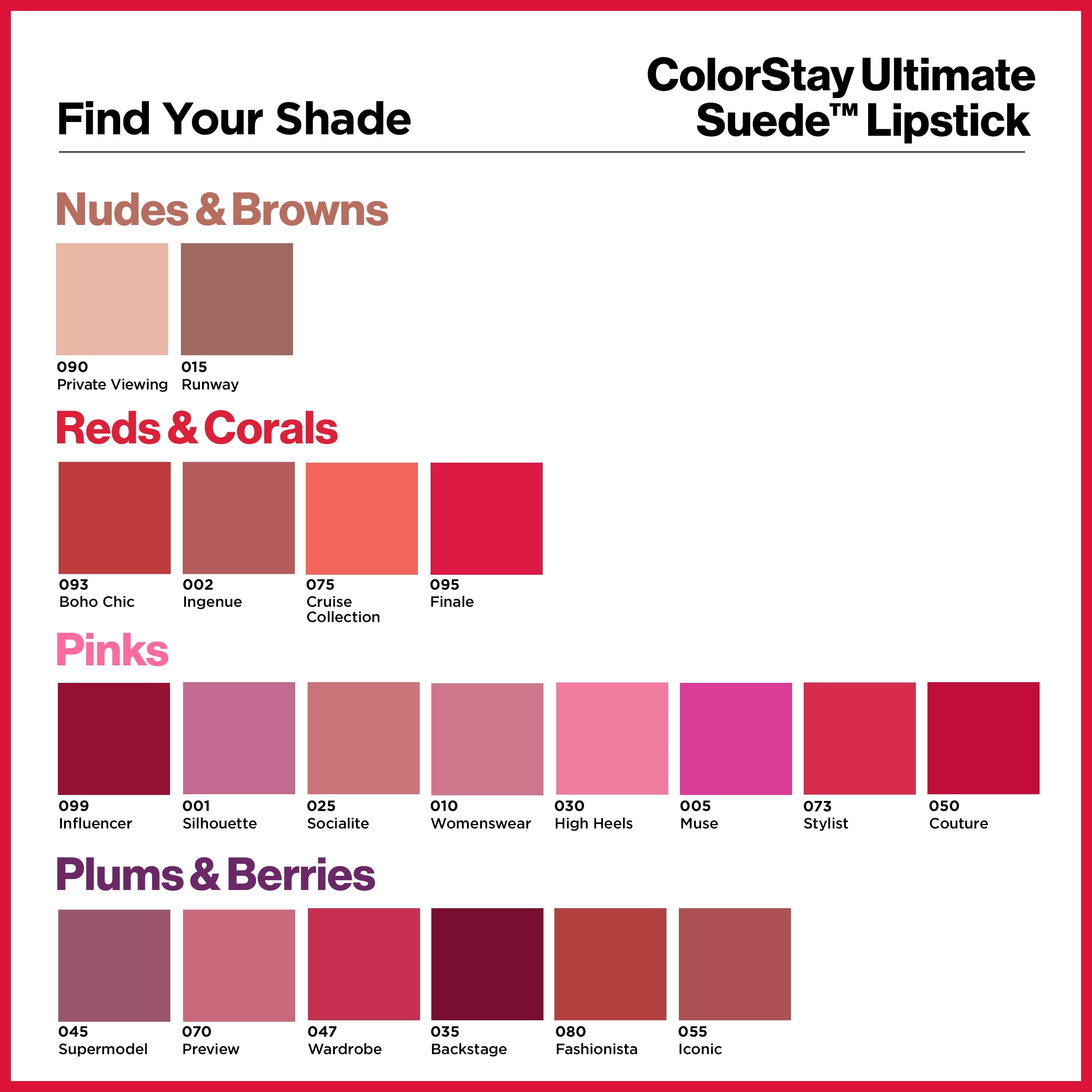Revlon ColorStay Ultimate Suede Lipstick, Longwear Soft, Ultra-Hydrating High-Impact Lip Color, Formulated with Vitamin E, 095 Finale, 0.09 oz
