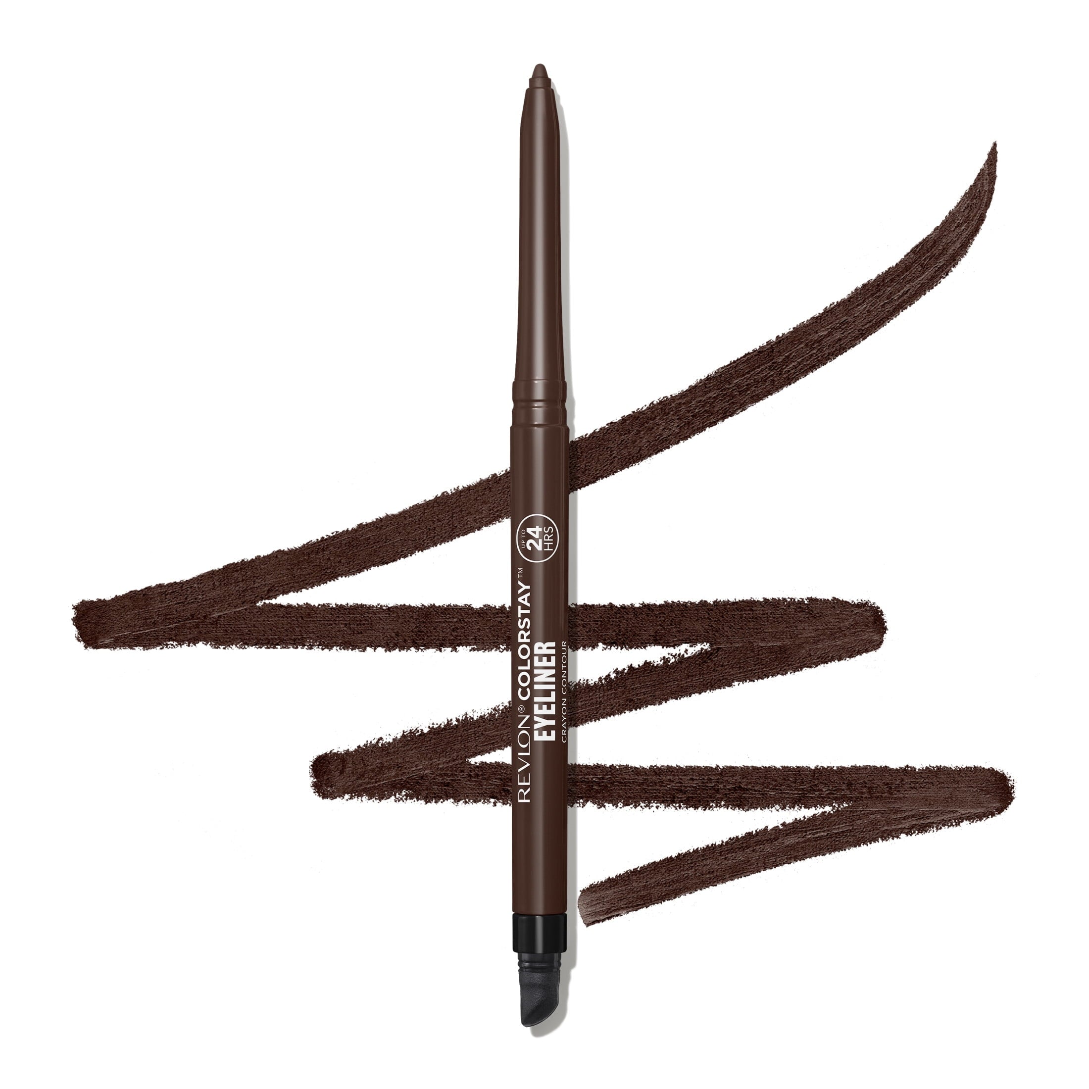 Revlon ColorStay Waterproof Eyeliner Pencil, Built-In Sharpener, 202 Black Brown, 0.01 oz