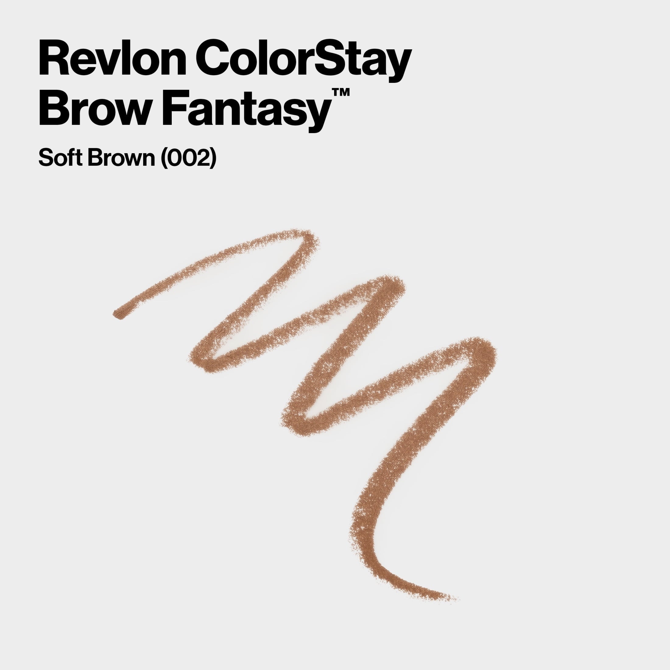 Revlon ColorStay Brow Fantasy, Eyebrow Pencil with Clear Shaping Gel, 002 Soft Brown