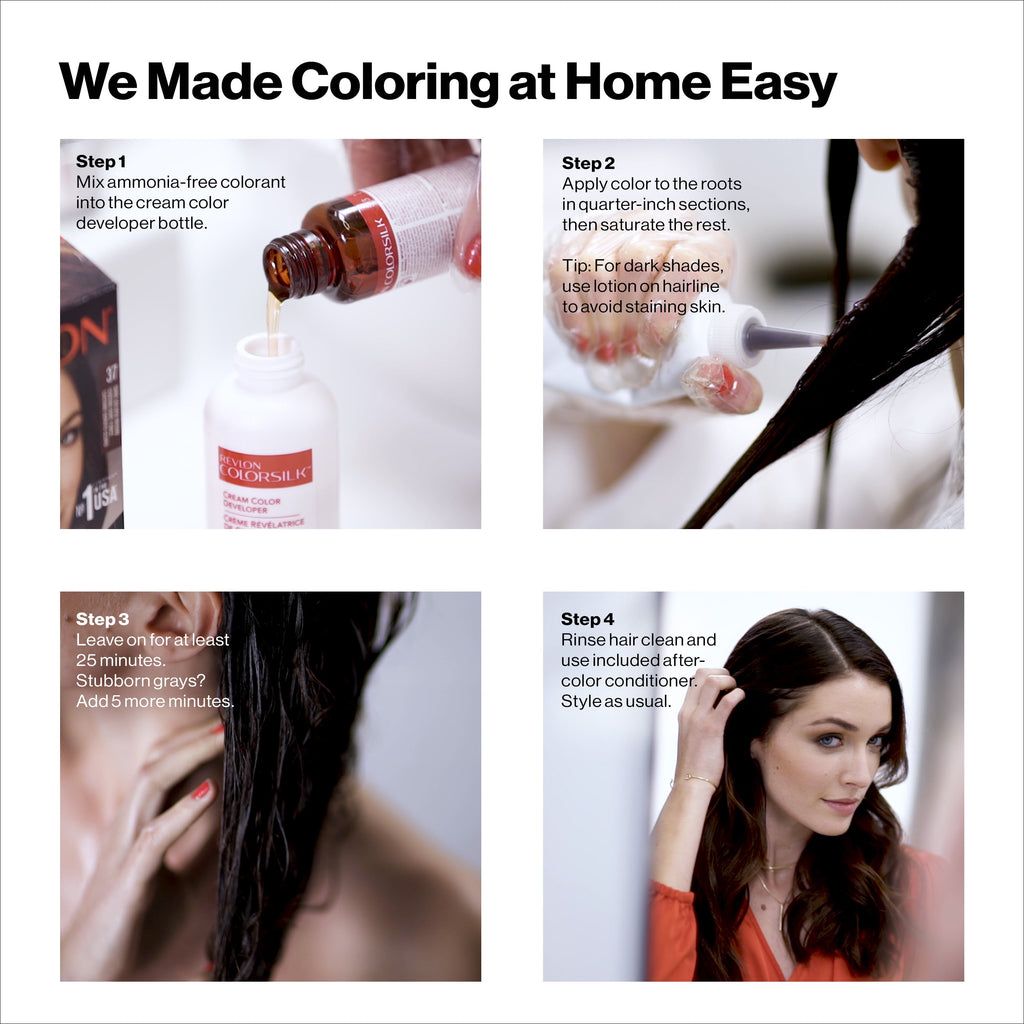 Revlon® colorsilk beautiful color™ permanent liquid hair color