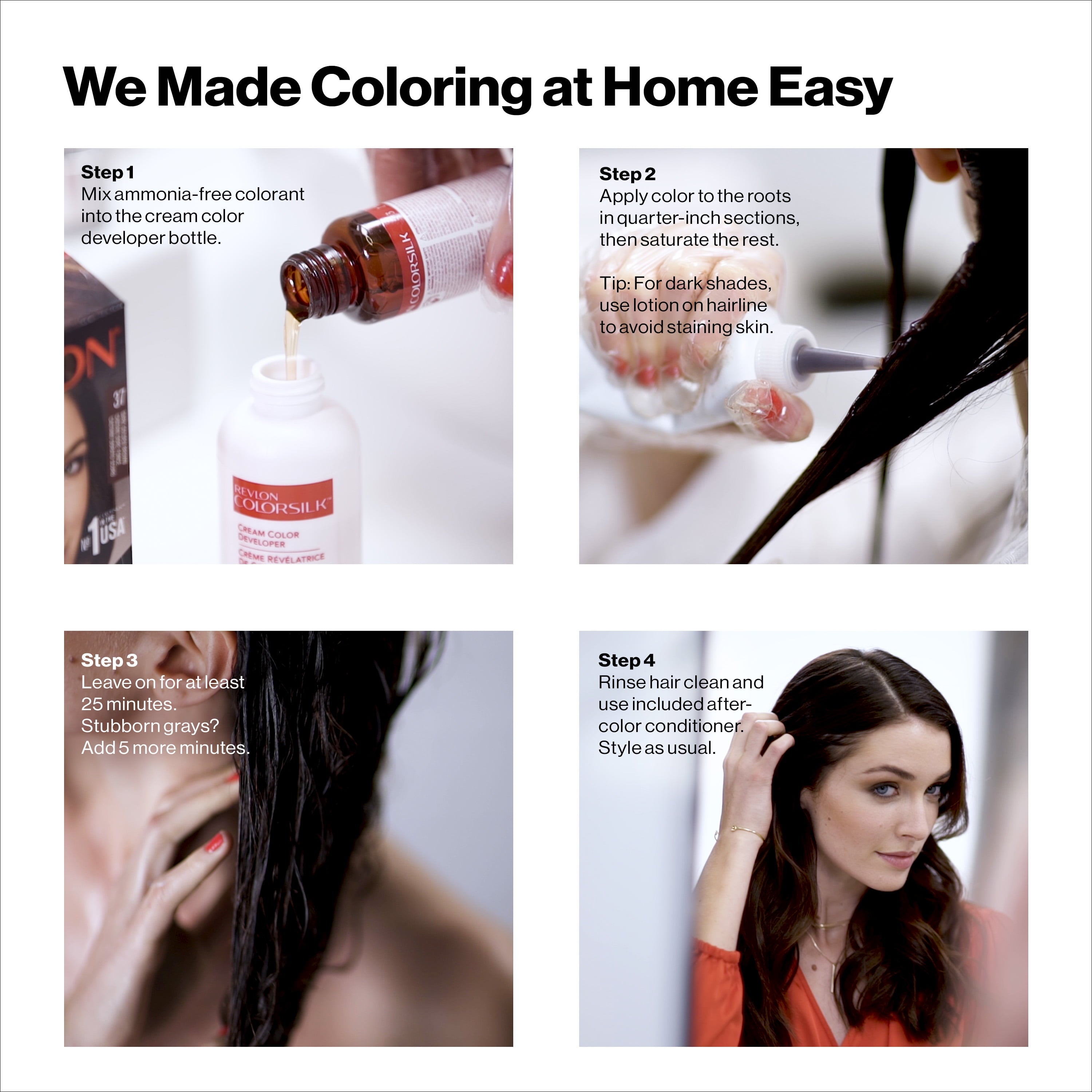 Revlon® colorsilk beautiful color™ permanent liquid hair color