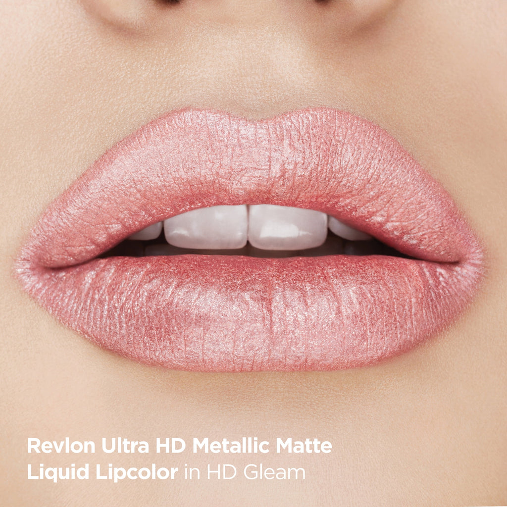 Revlon Ultra HD Metallic Matte Liquid Lipcolor, Liquid Lipstick, 100% Wax-Free, Flare