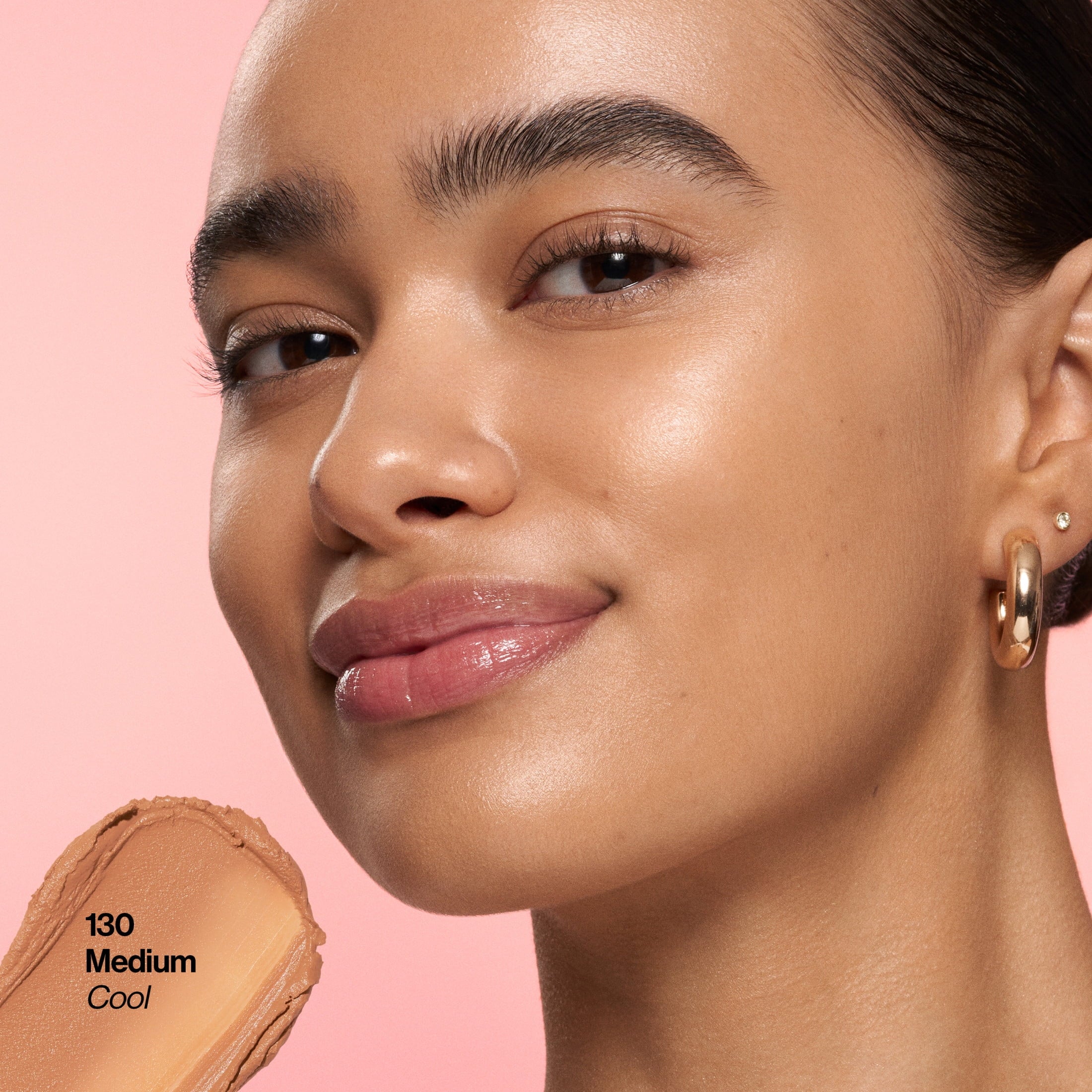 Revlon Glimmer Tinted Facial Moisturizer Stick, Light Coverage Foundation, 130, 0.31 oz