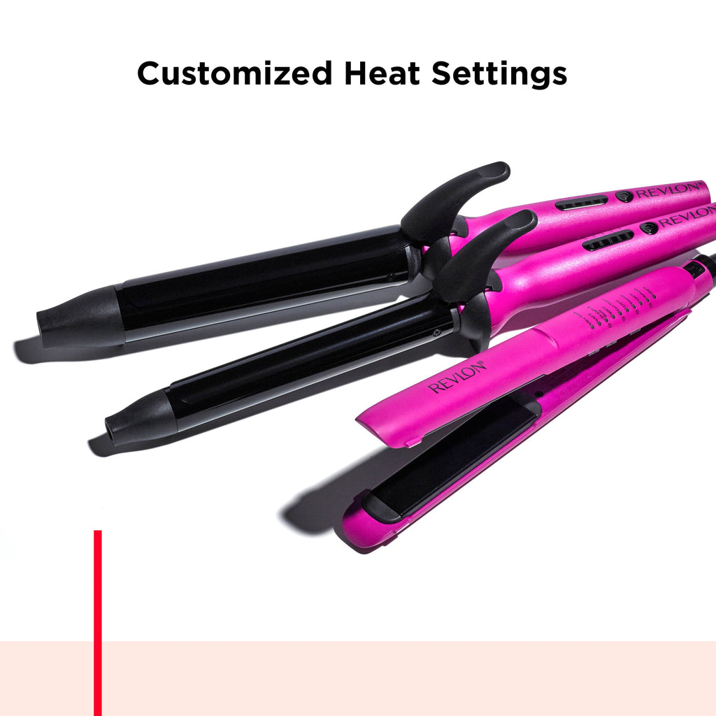 Revlon Easy Heat 1" Precision Curling Iron, Pink