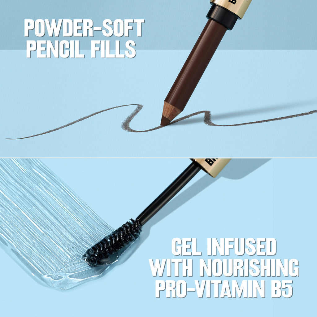 (2 pack) Revlon ColorStay Brow Fantasy, Eyebrow Pencil with Clear Shaping Gel, 003 Medium Brown
