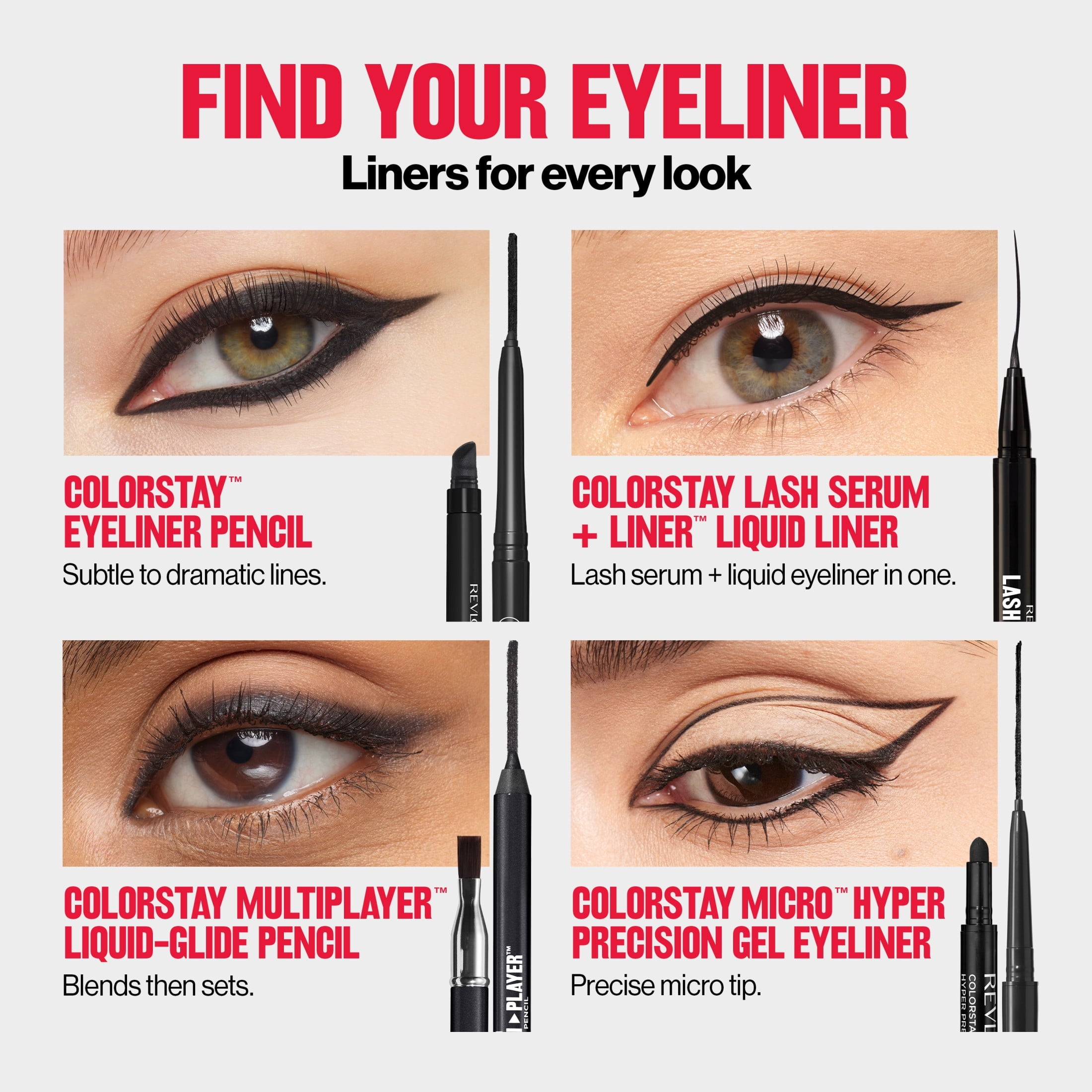 Revlon ColorStay Waterproof Eyeliner Pencil, Built-In Sharpener, 202 Black Brown, 0.01 oz
