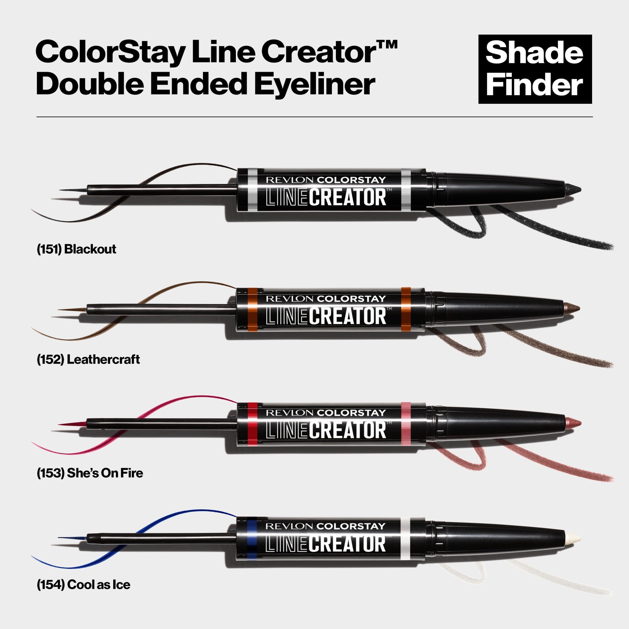 Revlon ColorStay Line Creator Waterproof Eyeliner Pencil, 154 Cool as Ice, 0.004 oz