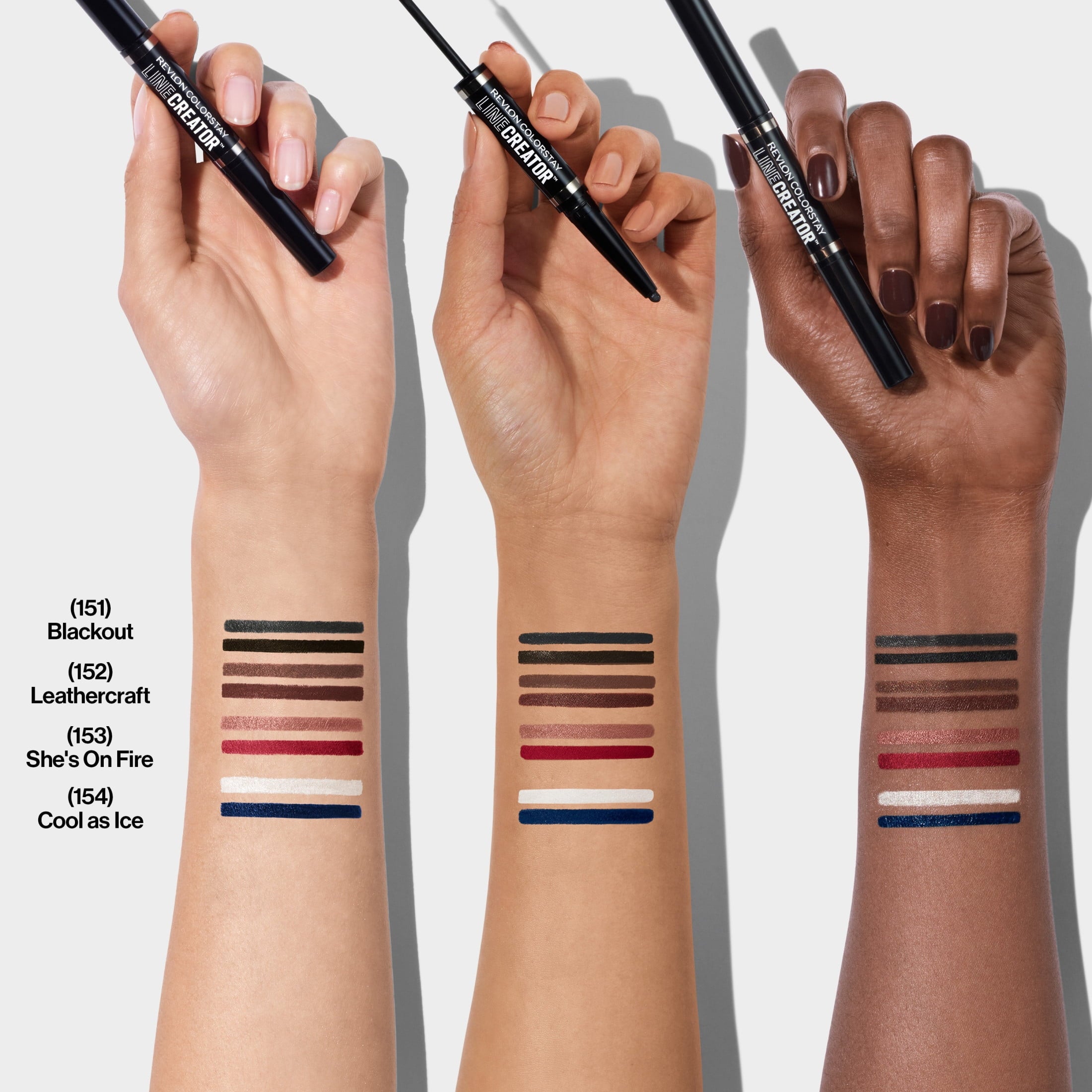 Revlon ColorStay Line Creator Waterproof Eyeliner Pencil, 154 Cool as Ice, 0.004 oz