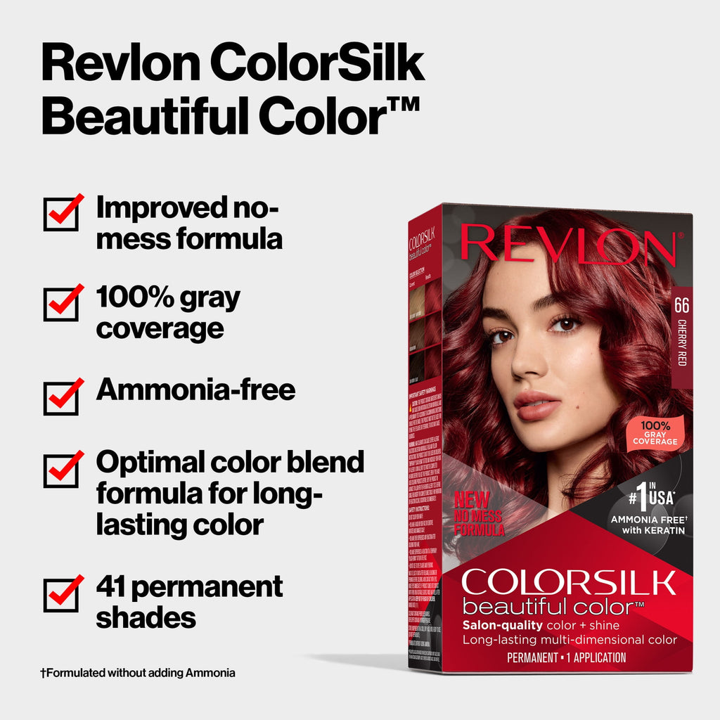 Revlon Colorsilk Beautiful Color Permanent Hair Color 3 Pack, 027 Deep Rich Brown, 3 Pack