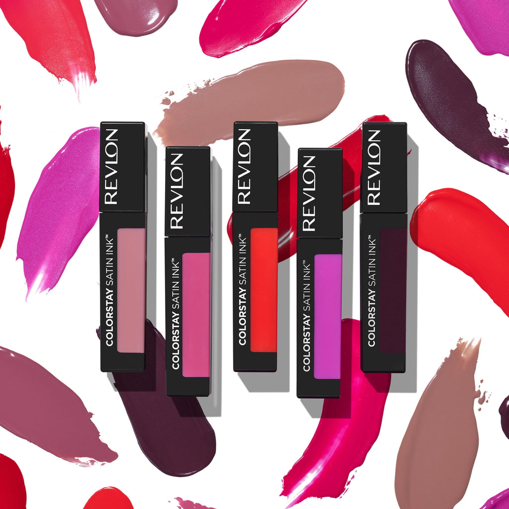 Revlon ColorStay Satin Ink Long Lasting Lipstick with Vitamin E, 023 Up All Night, 0.17 fl oz